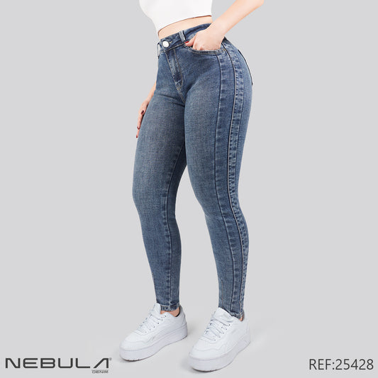 Jeans Skinny Tiro Alto 25428