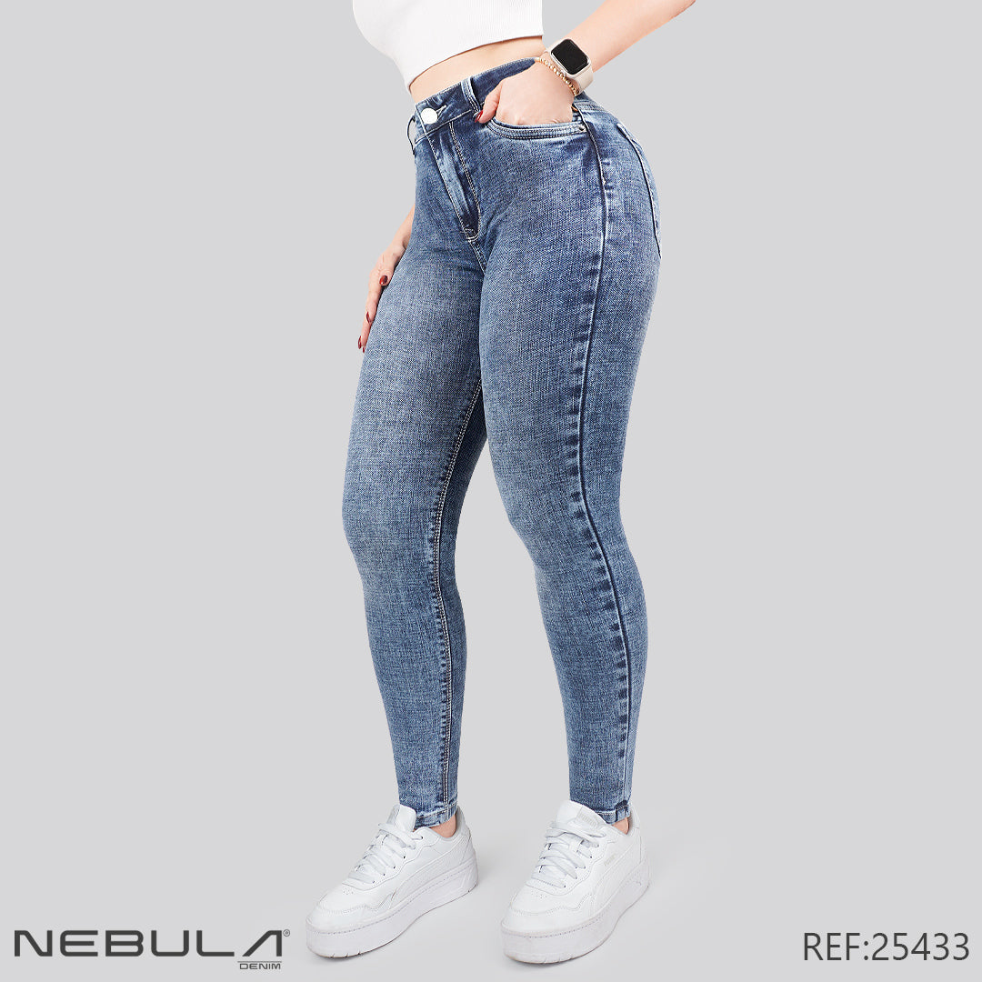 Jeans Skinny Tiro Alto 25433