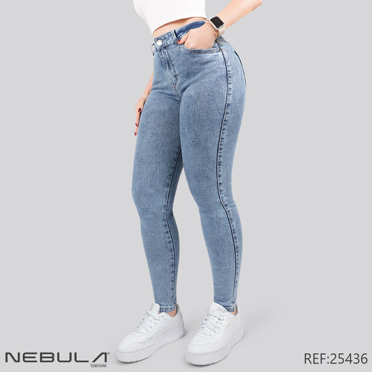 Jeans Skinny Tiro Alto 25436