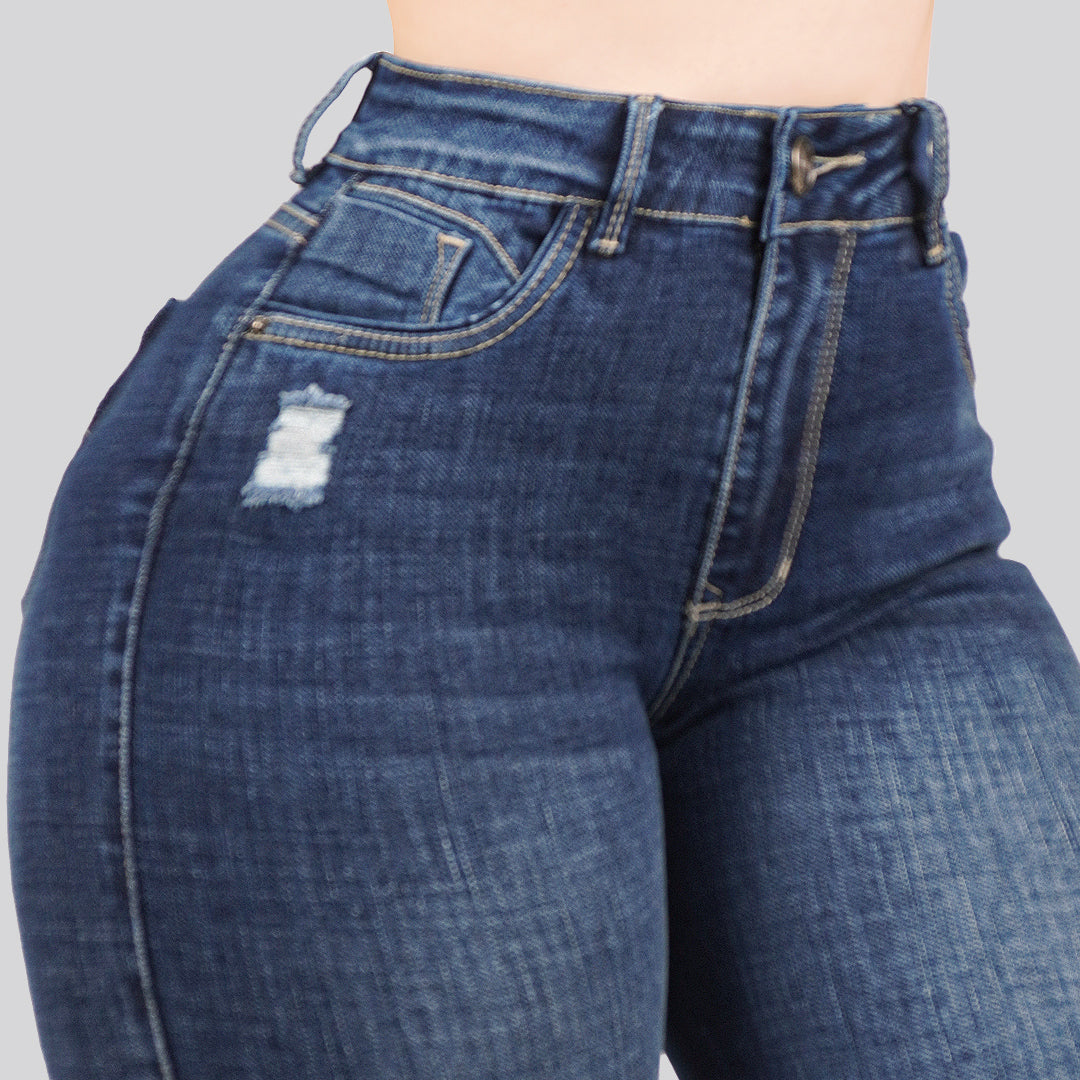 Jeans Skinny Tiro Alto 25437