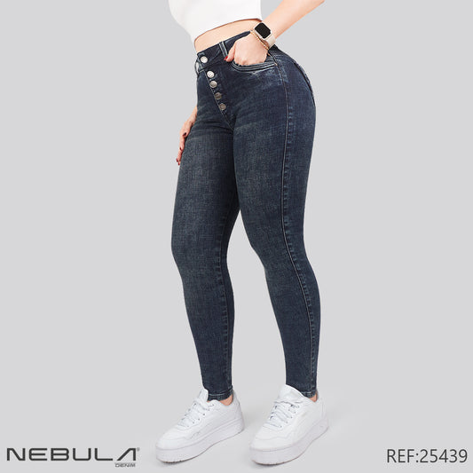 Jeans Skinny Tiro Alto 25439