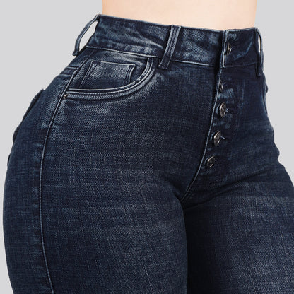 Jeans Skinny Tiro Alto 25439
