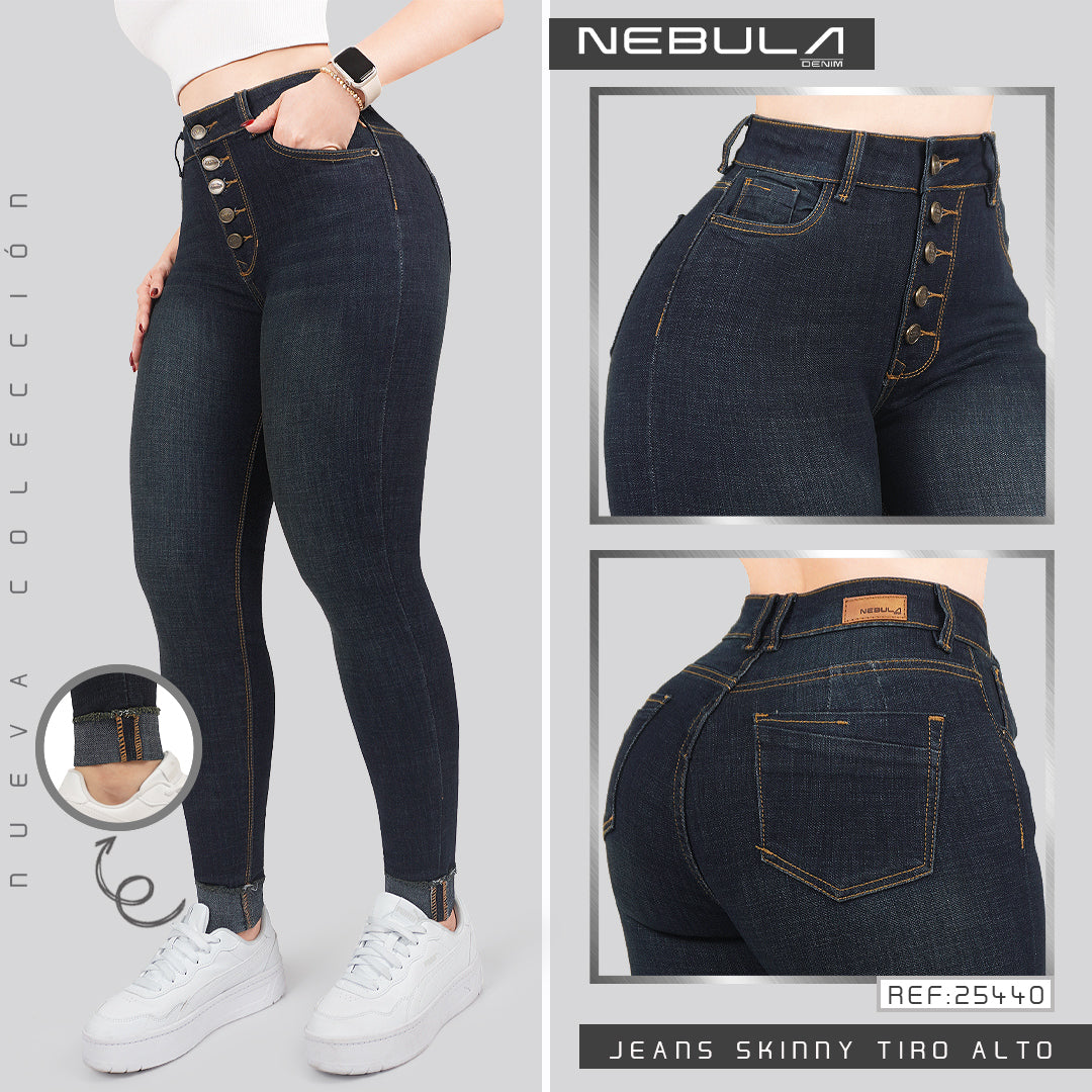Jeans Skinny Tiro Alto 25440