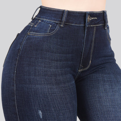 Jeans Skinny Tiro Alto 25444