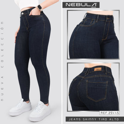 Jeans Skinny Tiro Alto 25445