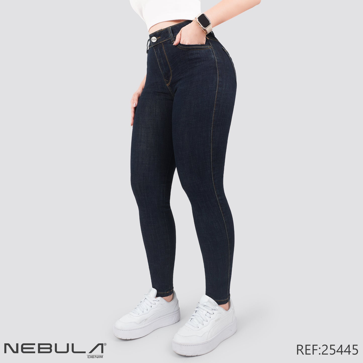 Jeans Skinny Tiro Alto 25445