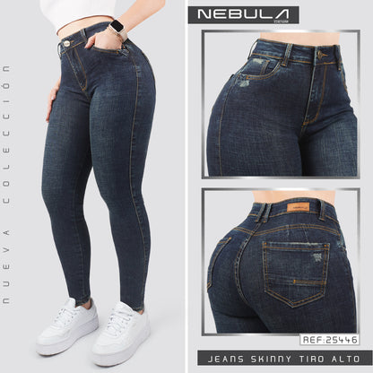 Jeans Skinny Tiro Alto 25446
