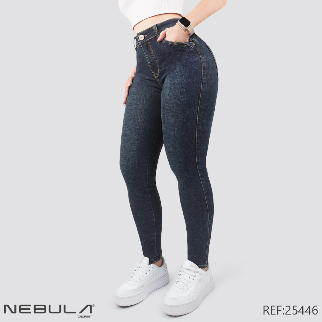 Jeans Skinny Tiro Alto 25446