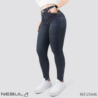 Jeans Skinny Tiro Alto 25446