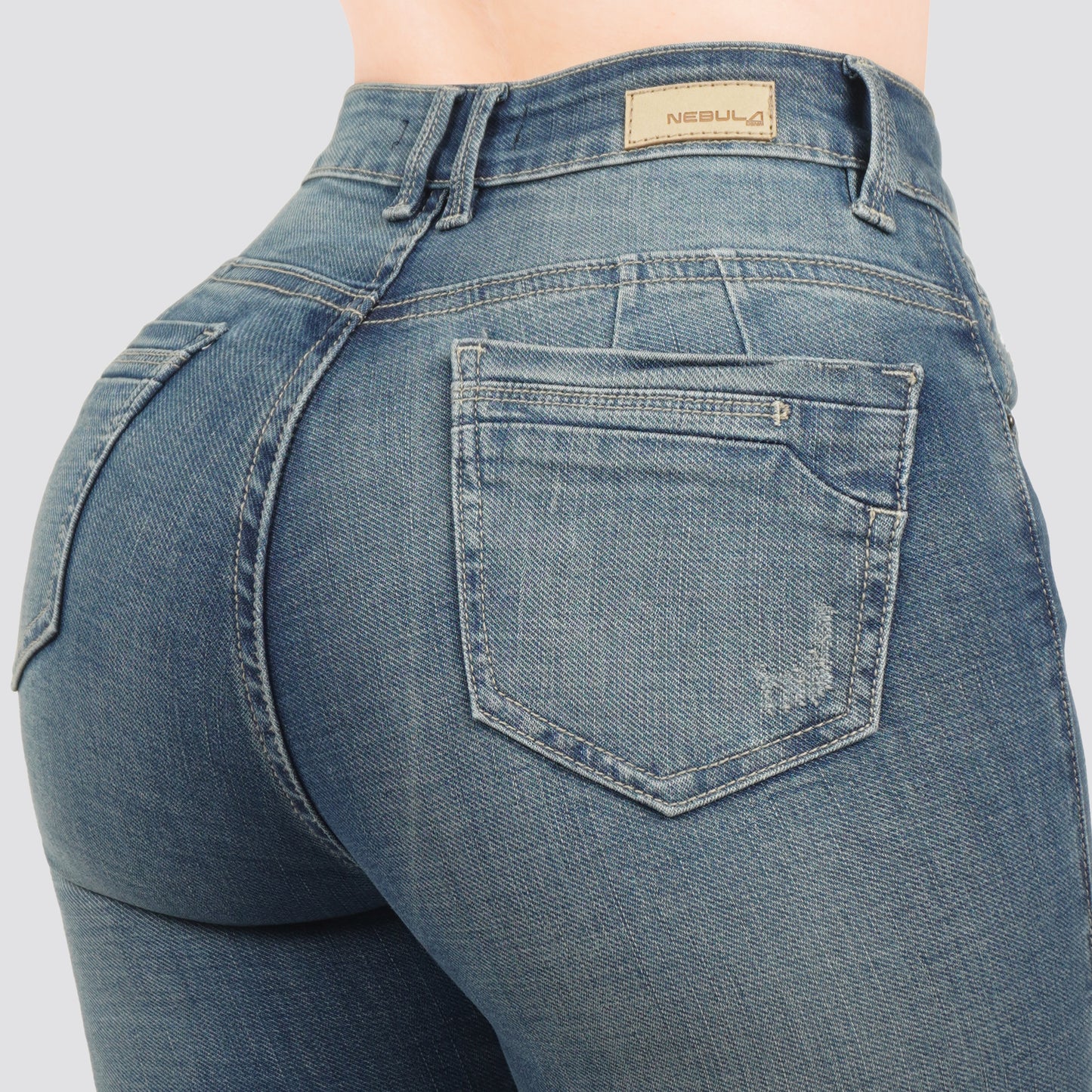Jeans Skinny Tiro Alto 25448