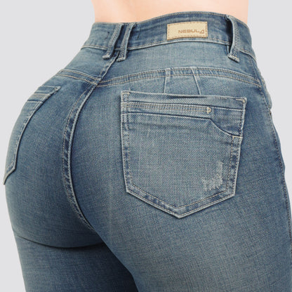 Jeans Skinny Tiro Alto 25448