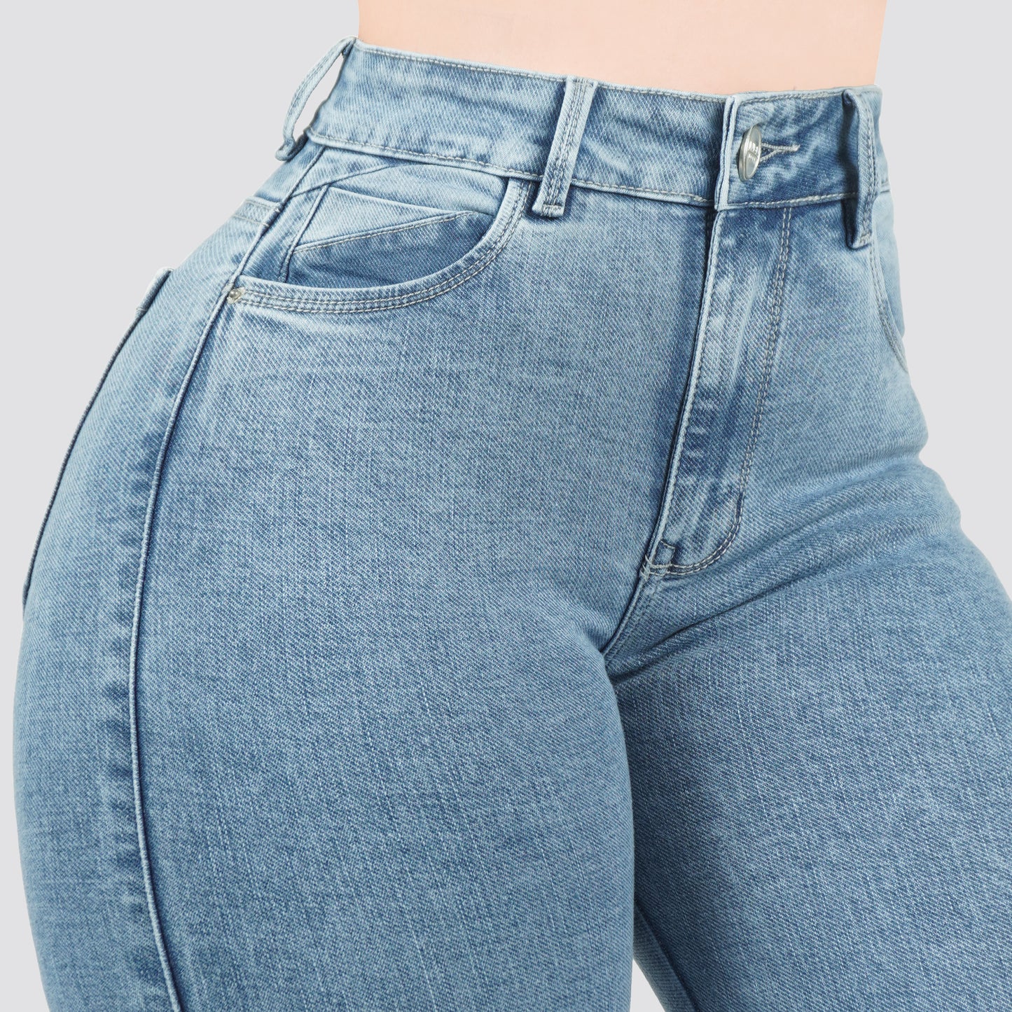 Jeans Skinny Tiro Alto 25449