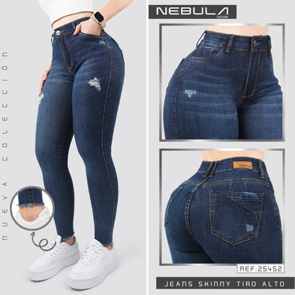 Jeans Skinny Tiro Alto 25452