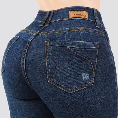 Jeans Skinny Tiro Alto 25452