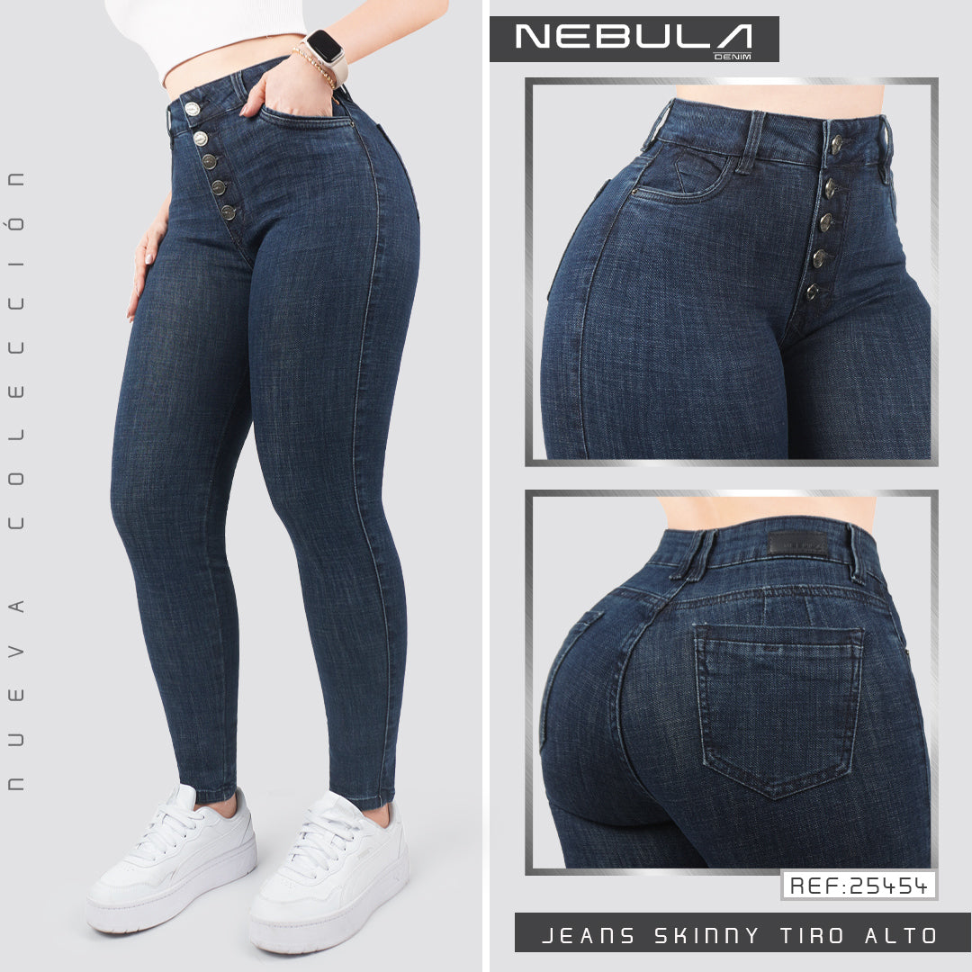 Jeans Skinny Tiro Alto 25454
