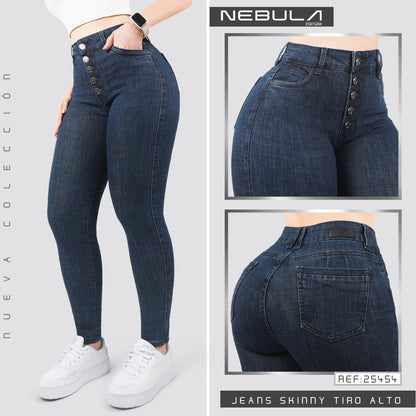 Jeans Skinny Tiro Alto 25454