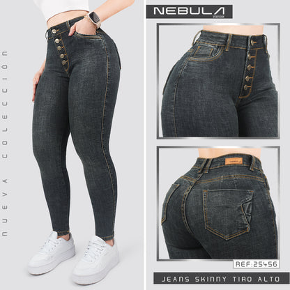 Jeans Skinny Tiro Alto 25456
