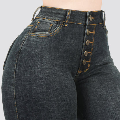 Jeans Skinny Tiro Alto 25456
