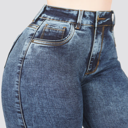 Jeans Skinny Tiro Alto 25459