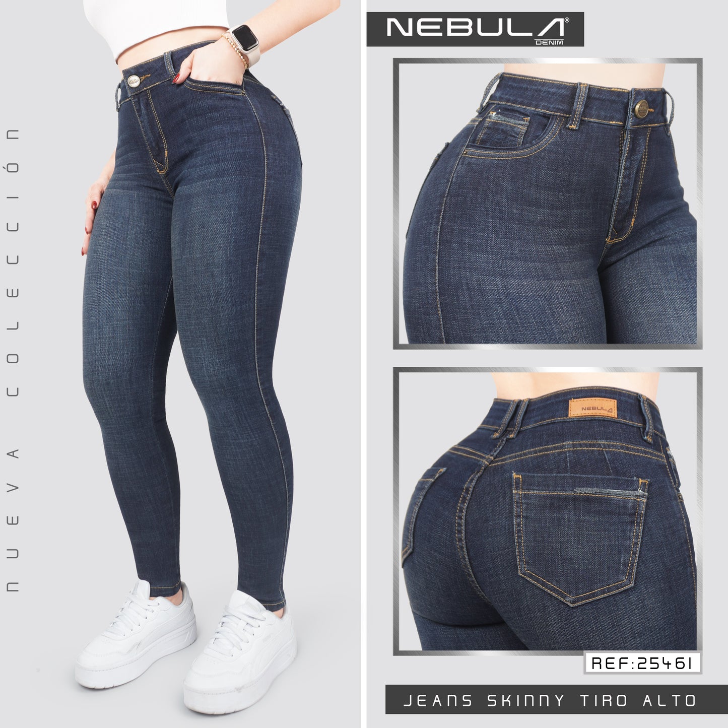 Jeans Skinny Tiro Alto 25461