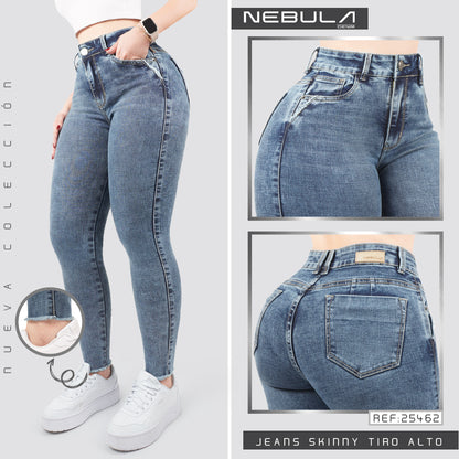 Jeans Skinny Tiro Alto 25462