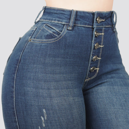 Jeans Skinny Tiro Alto 25465