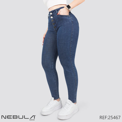 Jeans Skinny Tiro Alto 25467