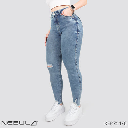 Jeans Skinny Tiro Alto 25470