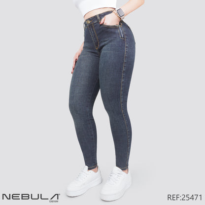 Jeans Skinny Tiro Alto 25471