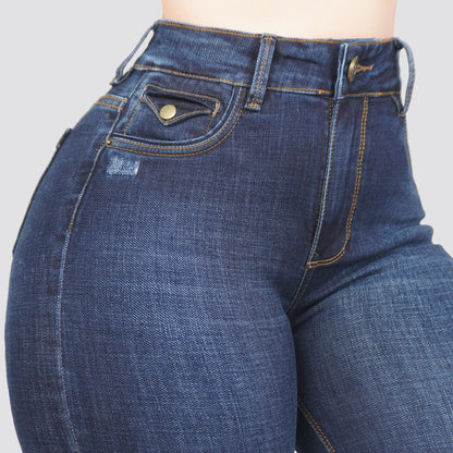 Jeans Skinny Tiro Alto 25472