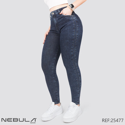 Jeans Skinny Tiro Alto 25477