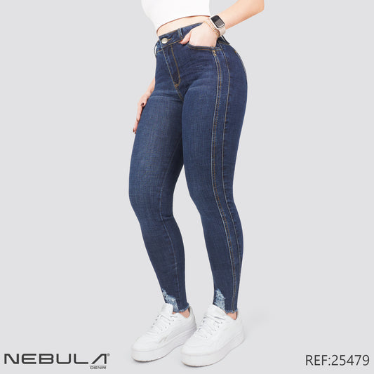 Jeans Skinny Tiro Alto 25479