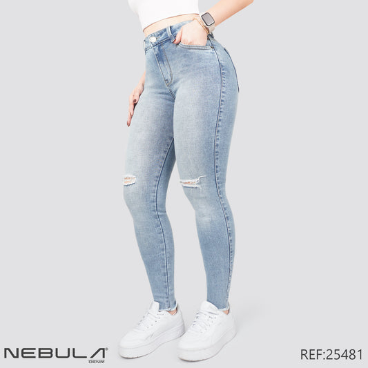 Jeans Skinny Tiro Alto 25481