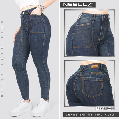 Jeans Skinny Tiro Alto 25482
