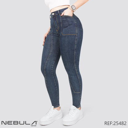 Jeans Skinny Tiro Alto 25482
