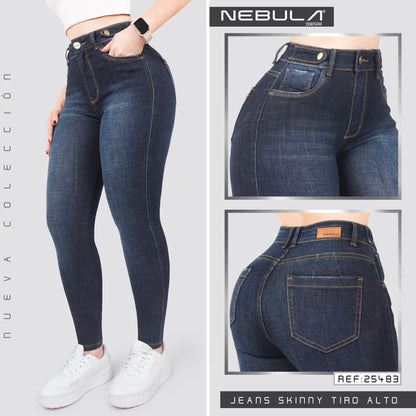 Jeans Skinny Tiro Alto 25483