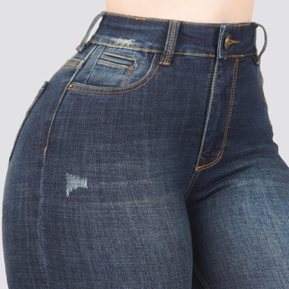 Jeans Skinny Tiro Alto 25484