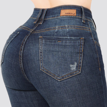 Jeans Skinny Tiro Alto 25484