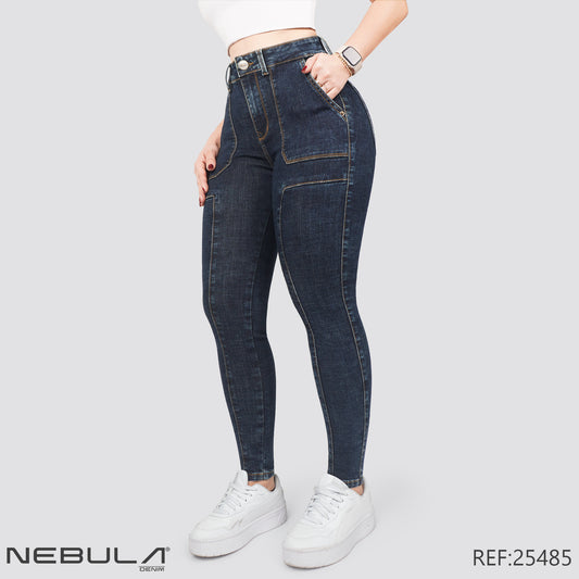 Jeans Skinny Tiro Alto 25485