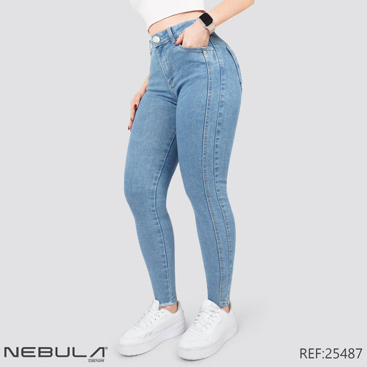 Jeans Skinny Tiro Alto 25487
