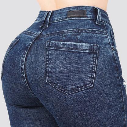 Jeans Skinny Tiro Alto 25488