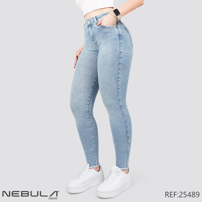 Jeans Skinny Tiro Alto 25489
