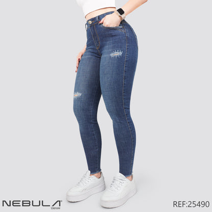 Jeans Skinny Tiro Alto 25490