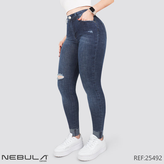 Jeans Skinny Tiro Alto 25492