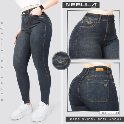 Jeans Skinny Tiro Alto 25493