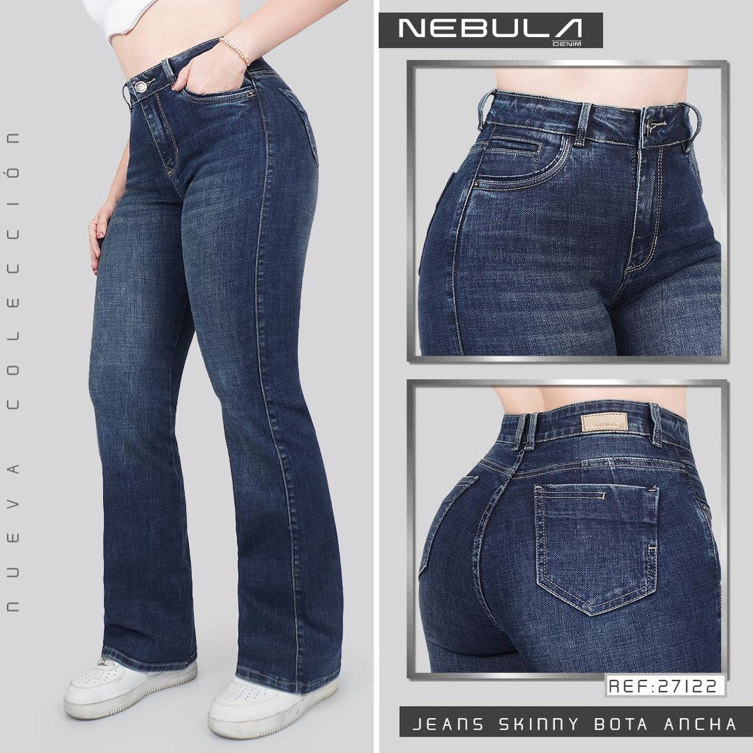 JEANS MUJER SKINNY BOTA ANCHA 27122