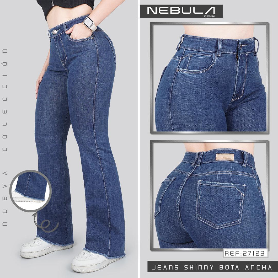 JEANS MUJER SKINNY BOTA ANCHA 27123