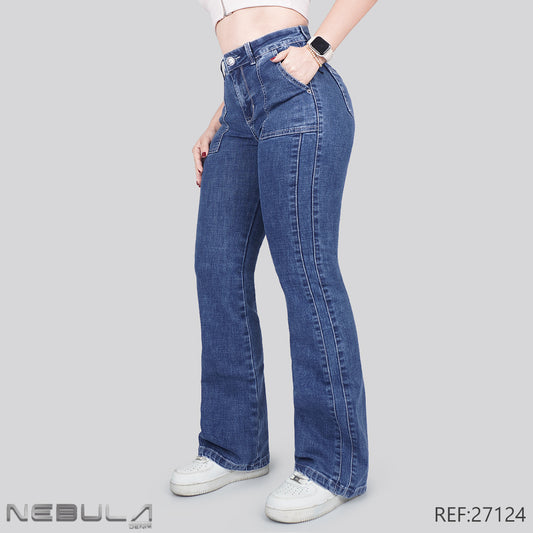 Jeans Skinny Bota Ancha 27124