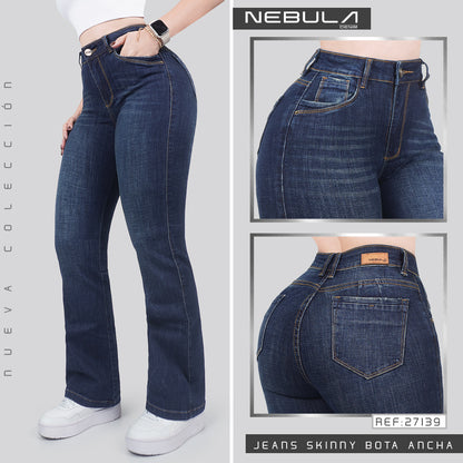 Jeans Skinny Bota Ancha 27139