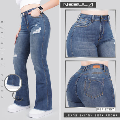 Jeans Skinny Bota Ancha 27157
